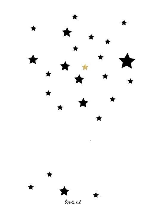 Hippe zwart wit bedrijfs kerstkaart met vallende glitter sterren