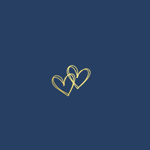 Romantische 5 jarig Huwelijks jubileumkaart navy blue