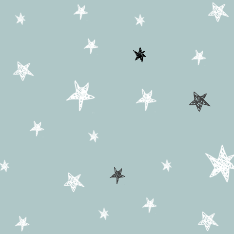 Stijlvol rouwkaartje jongen met getekende sterren