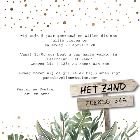 5 Jaar Getrouwd Hout