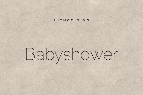 Unisex babyshower kaartje taupe velvet look zelf maken